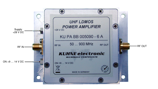 KU PA BB 005090-6 A UHF LDMOS線(xiàn)性功率放大器Kuhne KU PA BB 005090-6 A UHF LDMOS線(xiàn)性功率放大器Kuhne