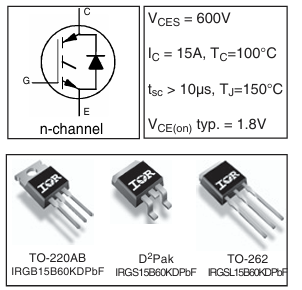 Infineon英飛凌IRGB15B60KD IGBT芯片 Infineon英飛凌IRGB15B60KD IGBT芯片